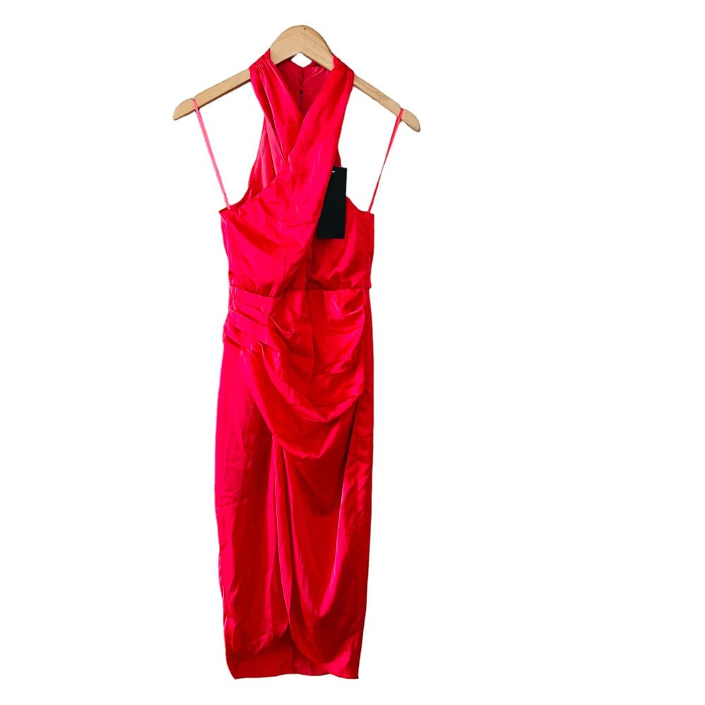 Do & Be Born To Shine Sleeveless Tulip Hem Midi Dress Size S Small NWT Pink
